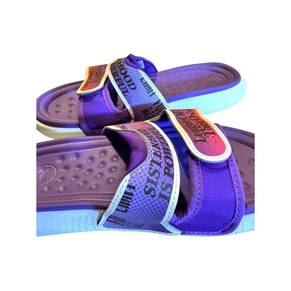 Under Armour Womens Purple Slide Sandals Sisterhood is Power Size 6 - Picture 3 of 10